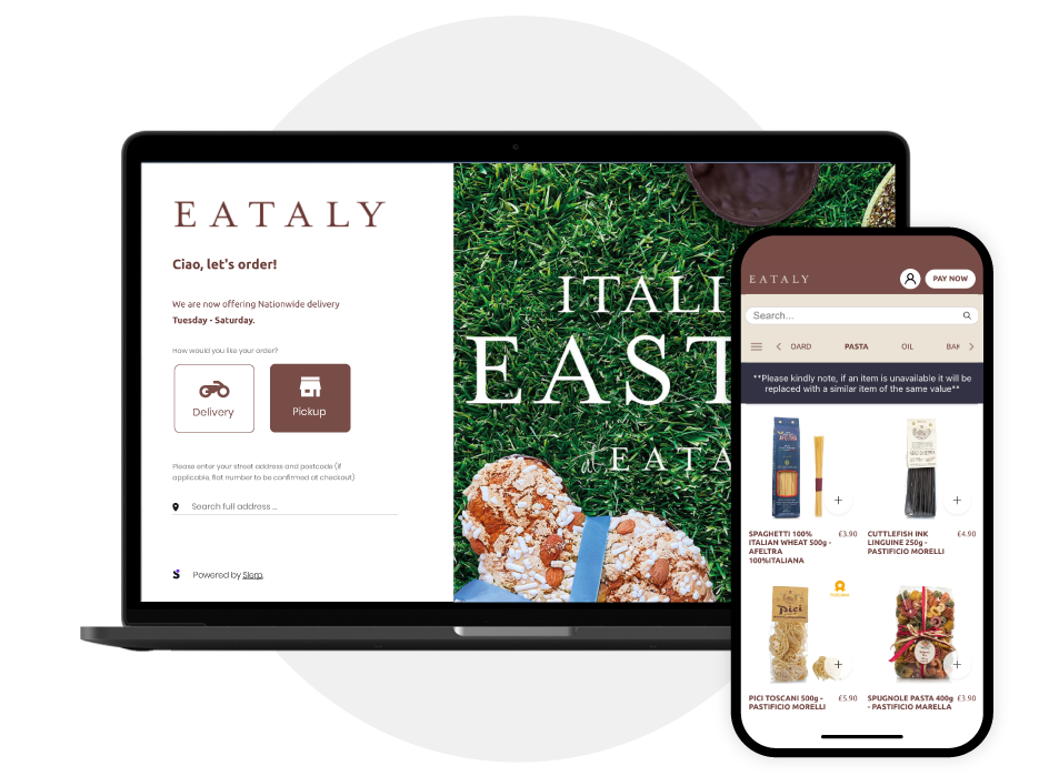 Web and mobile ordering
