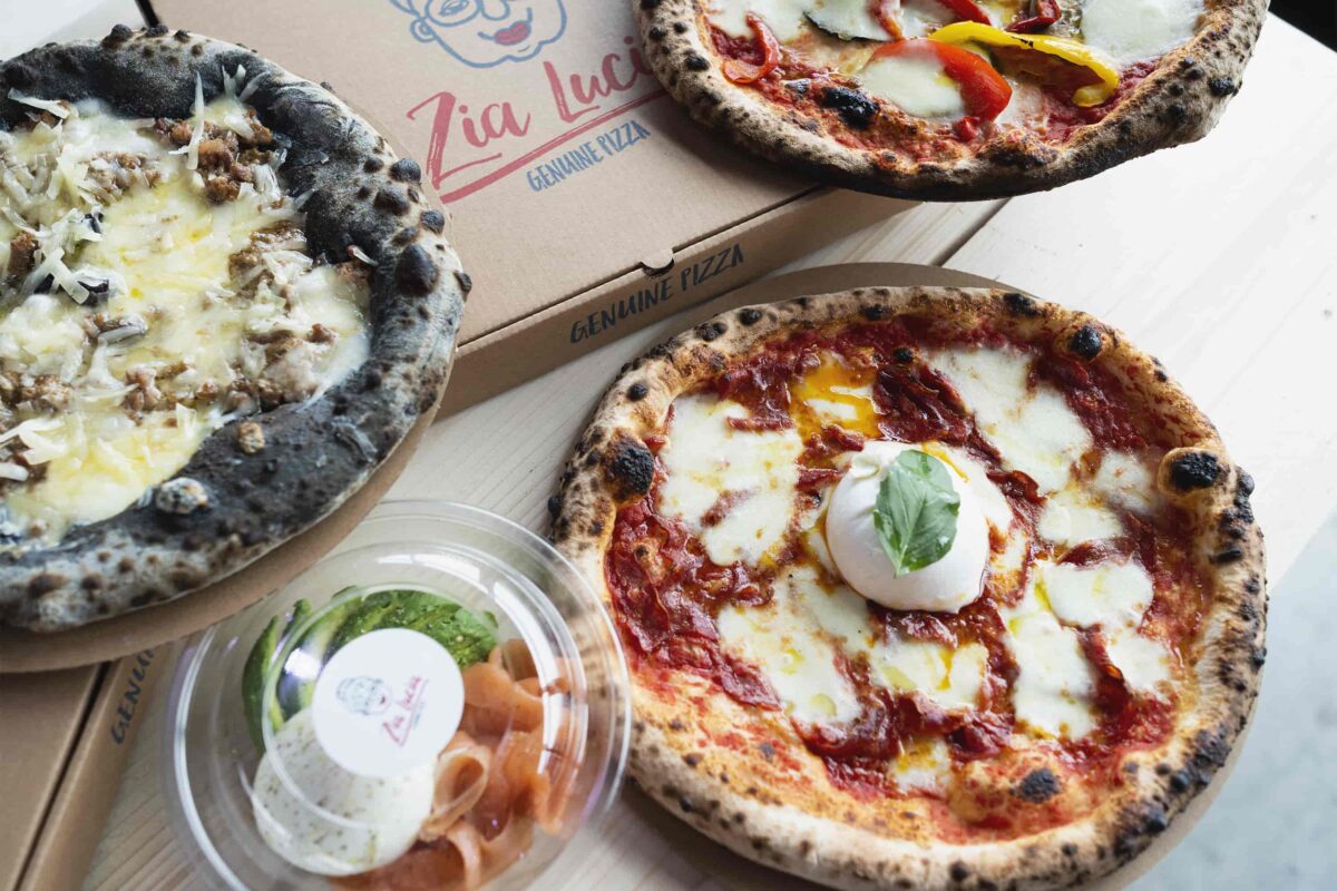 pizza ordered on just eats partner hub