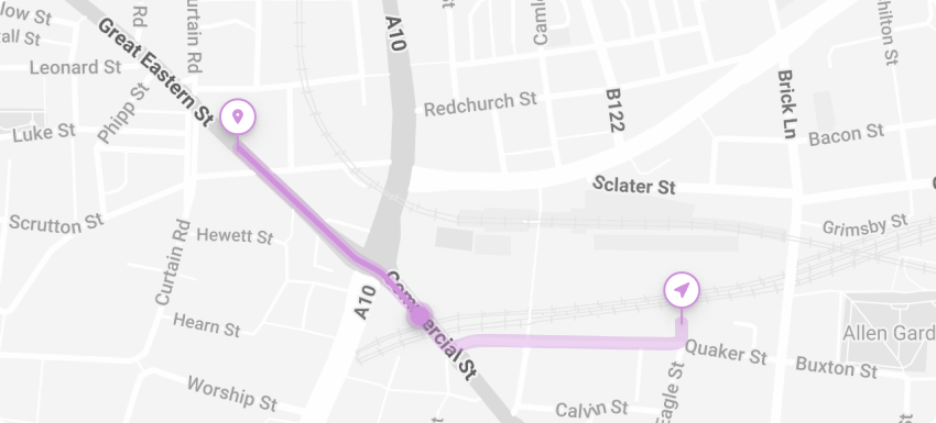 Pizza delivery software with real-time courier tracking and live chat — Slerp