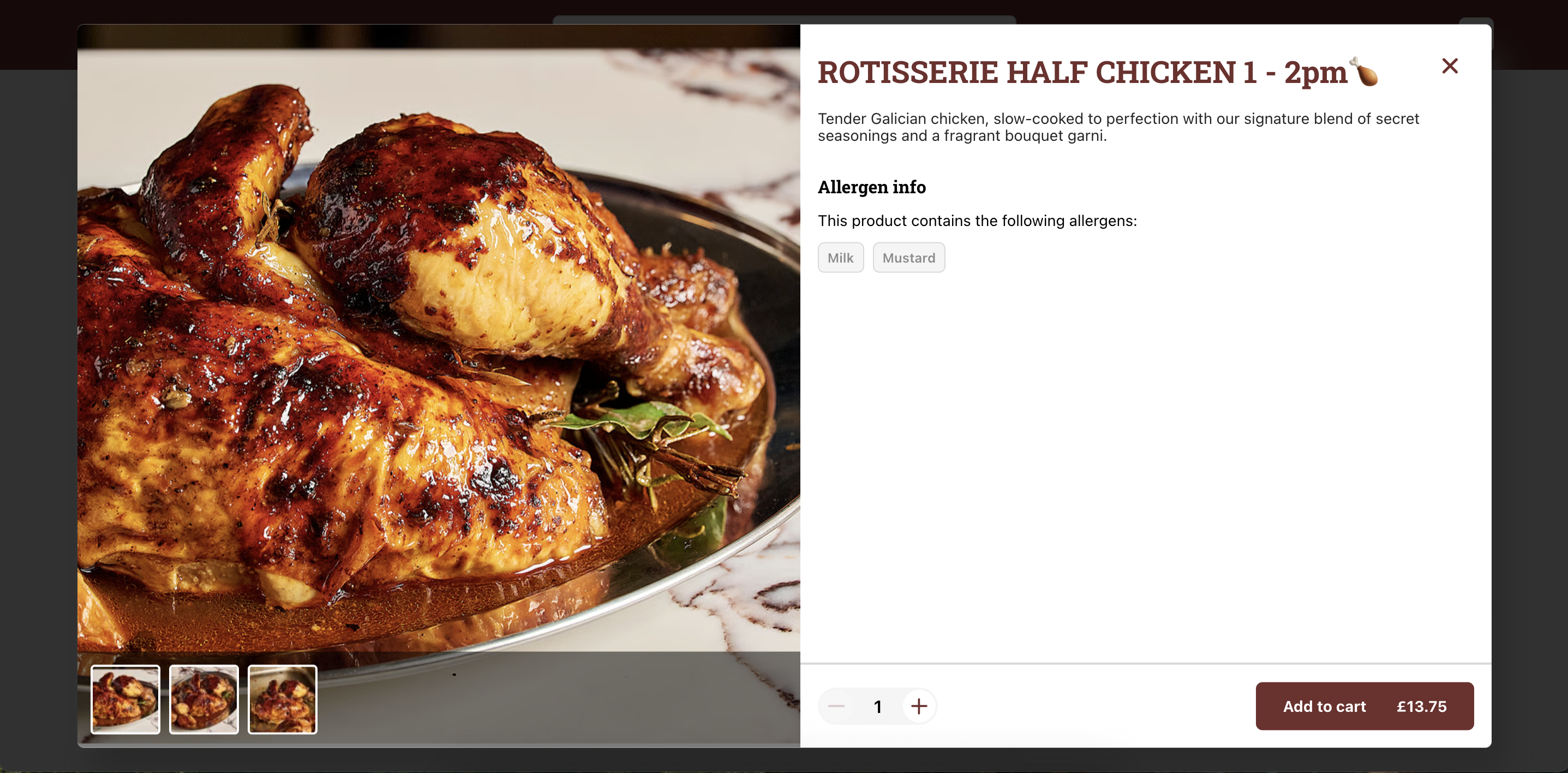 Branded ordering flow — screenshot 2