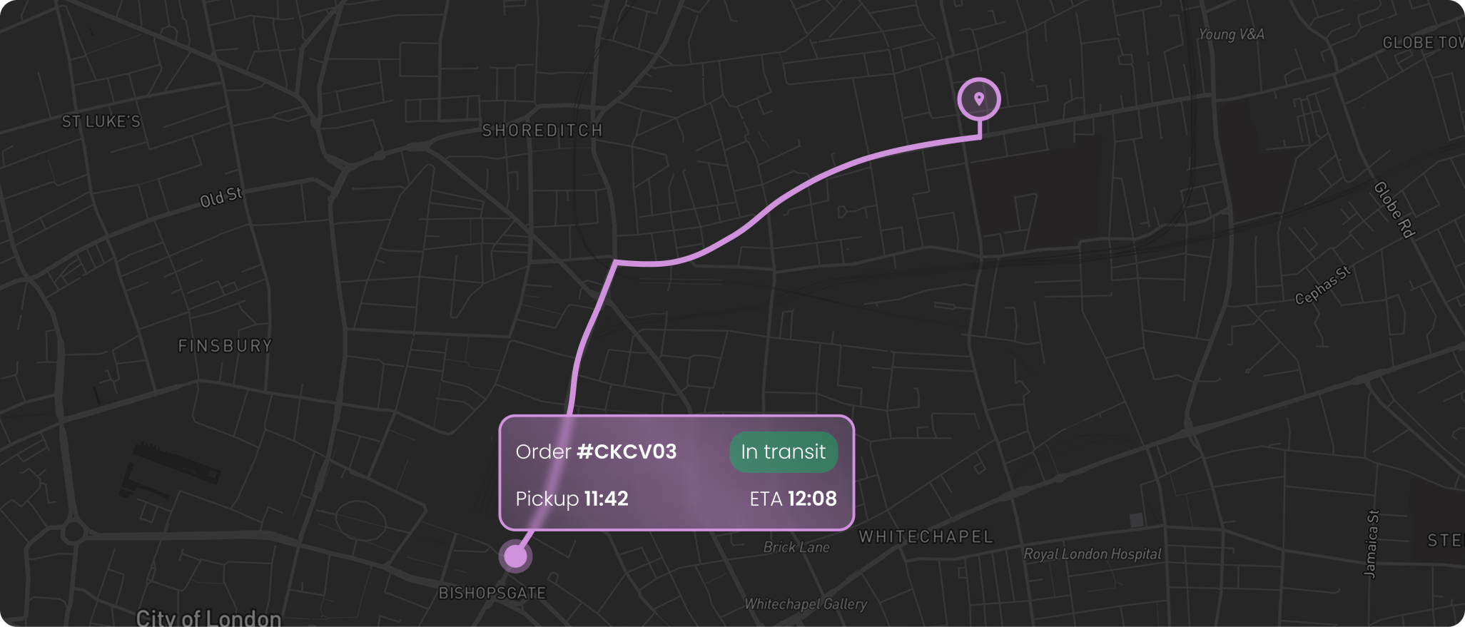 Slerp delivery tracking