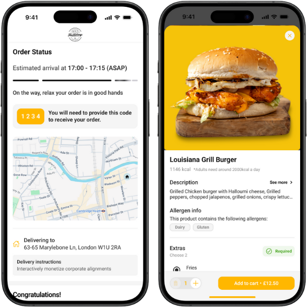 Direct ordering with integrated delivery fulfilment