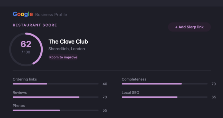 review your google business profile for restaurants