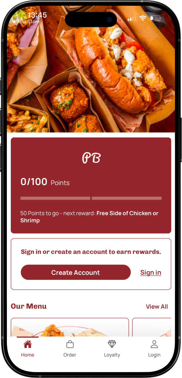 Branded checkout and ordering experience