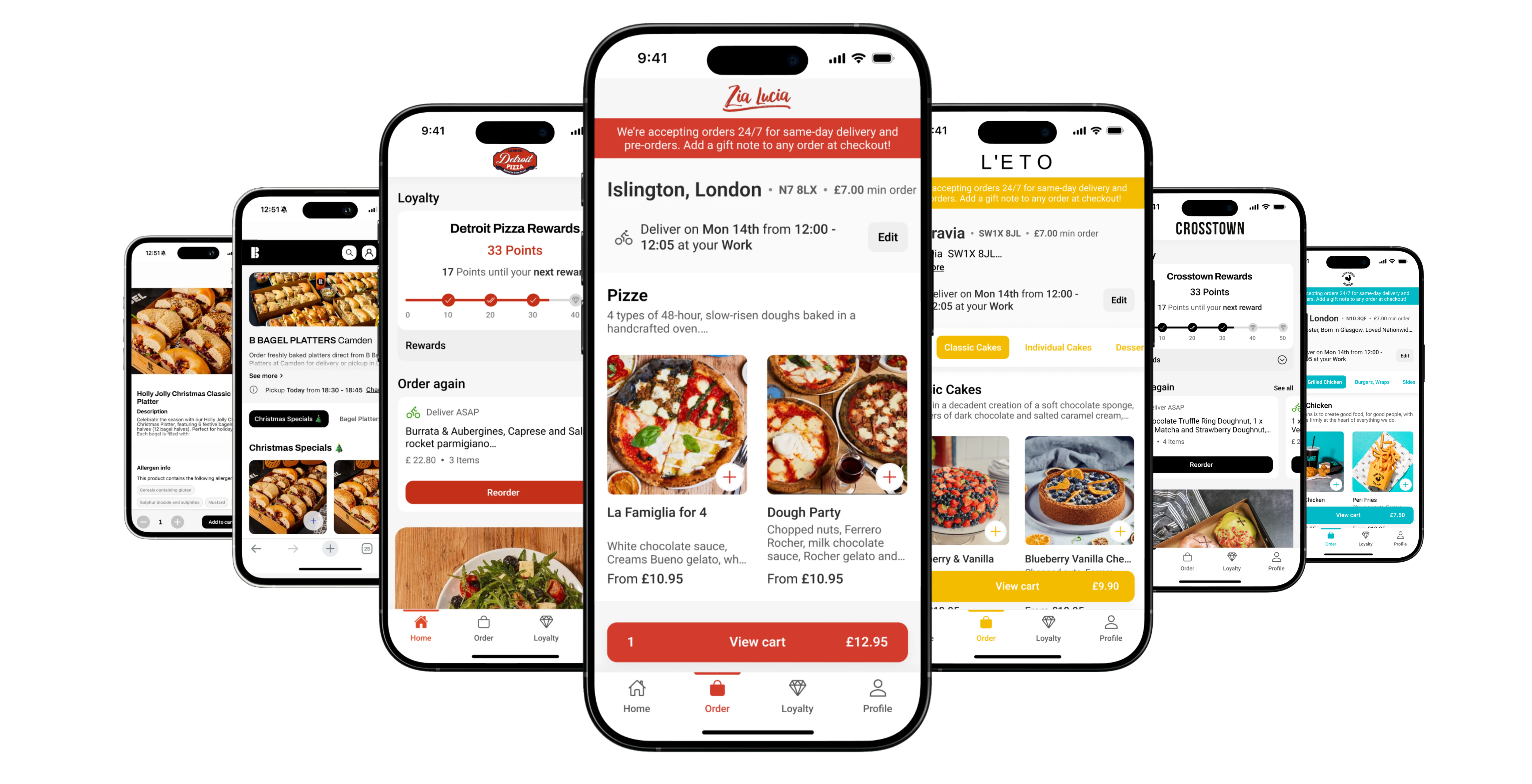Slerp online ordering for restaurants on mobile
